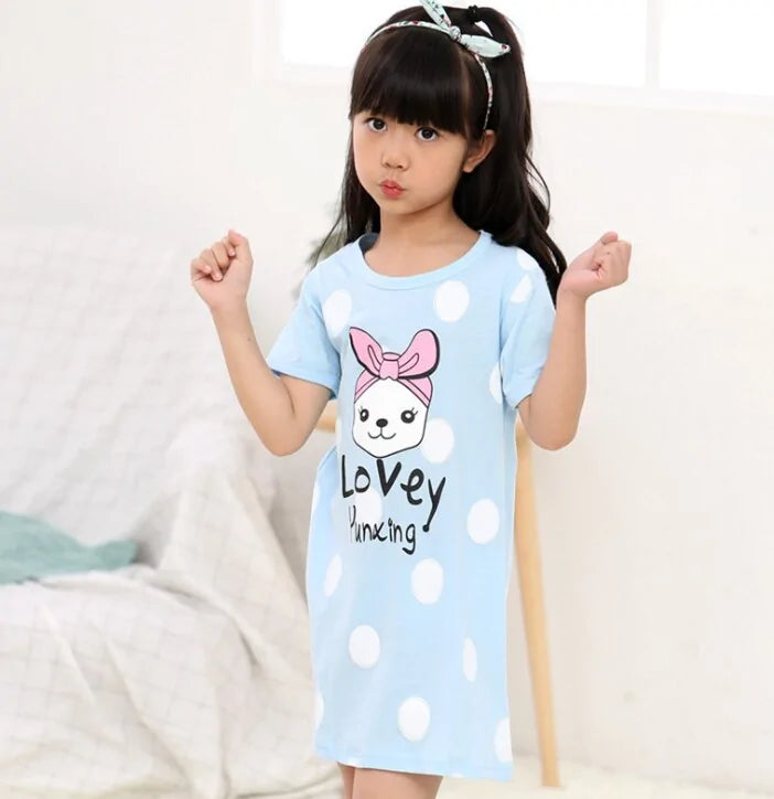 Summer Girls Nightgown Pajamas