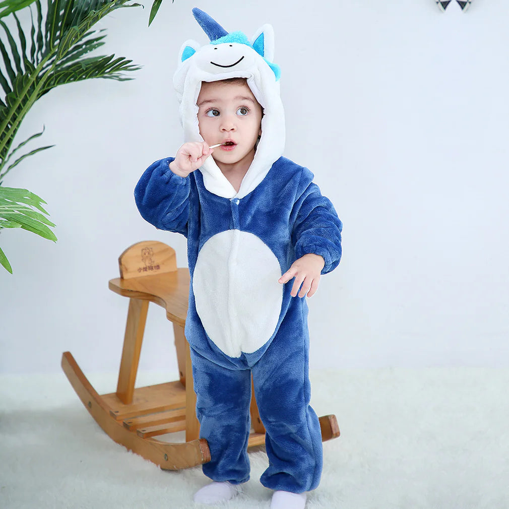 Kigurumi Stitch Dinosaur Pajamas Baby Unicorn Onesies Newborn Animal Romper