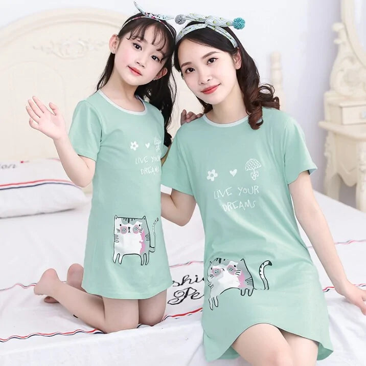 Summer Girls Nightgown Pajamas